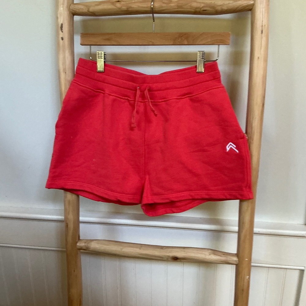 Oner Active Classic Shorts Sweat Red Cotton French Terry Athletic Lounge Shorts